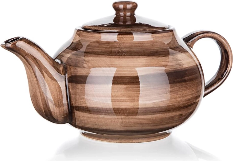 Keramická konvice na čaj 0,9 l PALAS hnědá