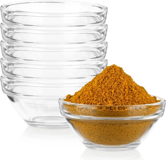 Vilde skleněné mističky na dipy 80 ml, 6 ks, 7,5 cm