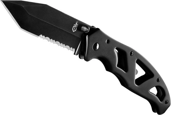 Kapesní nůž Gerber Paraframe II Serrated Black, celočerný