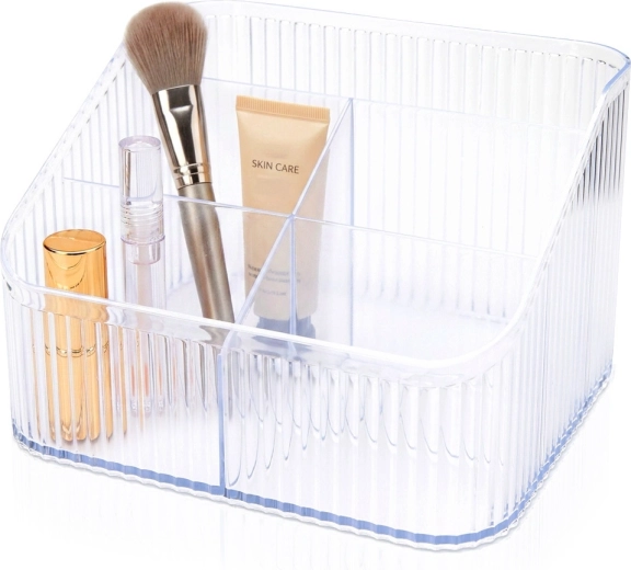 Průhledný organizér na kosmetiku Eleganza 18 × 15 × 11 cm