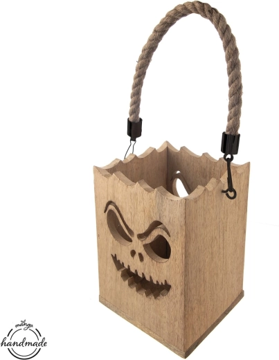 Svícen z mangového dřeva MANGO halloween