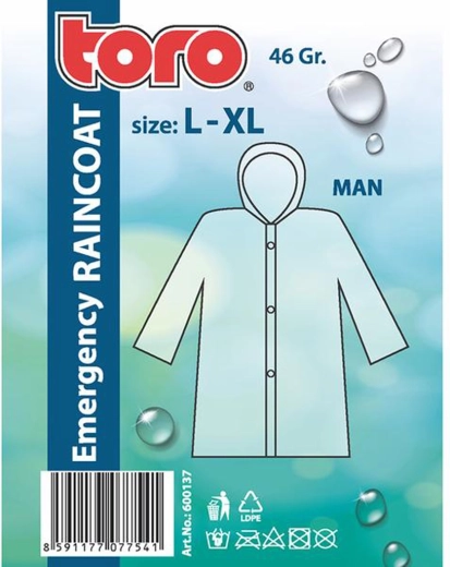 Pánská pláštěnka s kapucí L–XL