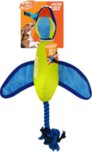Nerf Dog nylonová aportovací kachna se šustícími křídly 42 cm
