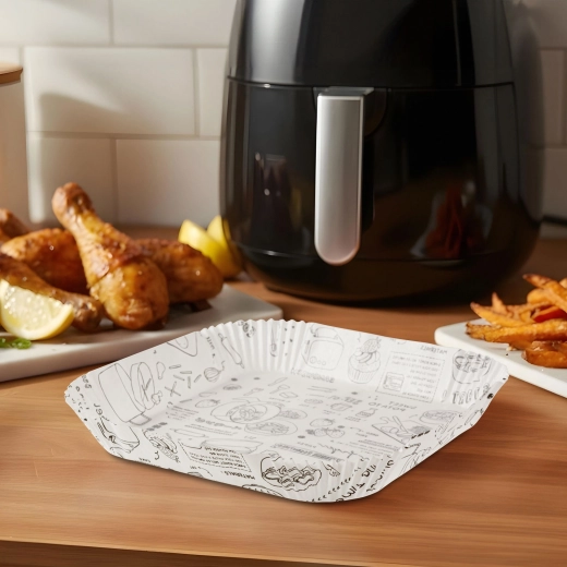 Papírové vložky do horkovzdušné fritézy 20 cm, 50 ks