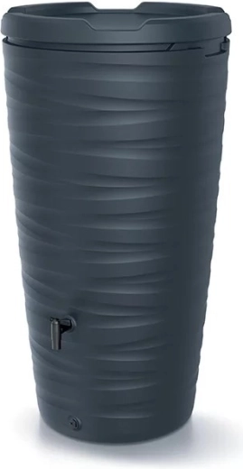 Sud na dešťovou vodu 240 l s plochým víkem, antracit