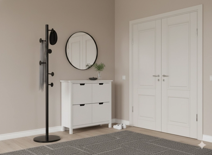 Stojanový věšák Reda 174 cm černý