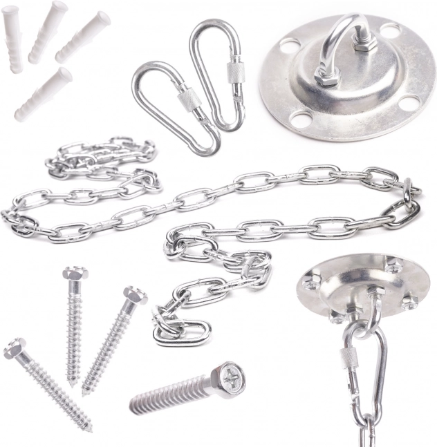 Stropní montážní sada pro závěsné křeslo a houpací síť 200 kg