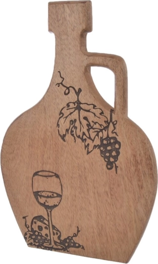 Prkénko z mangového dřeva v odstínu víno 40 × 26 cm