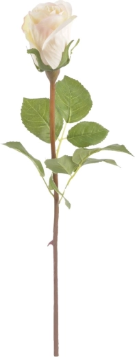 Umělá růže bílá 51 cm