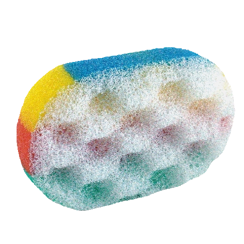 Koupelová houba Těčza duhová ergonomická