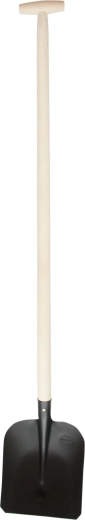 Stájová ocelová lopata s T násadou 120 cm, černá