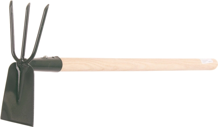 Profi ruční okopávačka se 3 hroty s násadou 50 cm