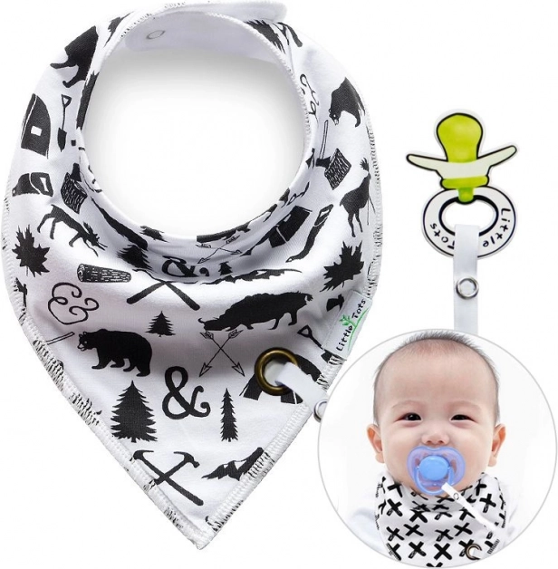 Bryndák s klipem na dudlík Lesní zvířátka