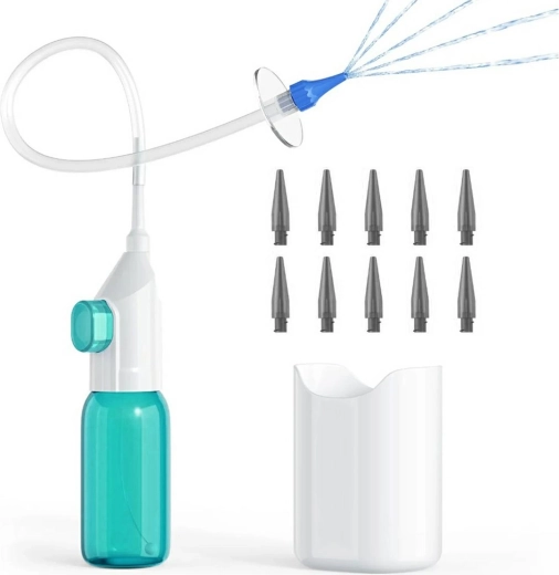 Irygátor na čištění uší s nádržkou a 10 nástavci