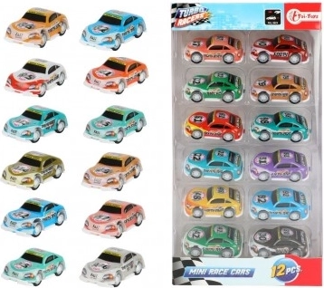 Turbo racers natahovací závodní autíčka – sada 12 ks