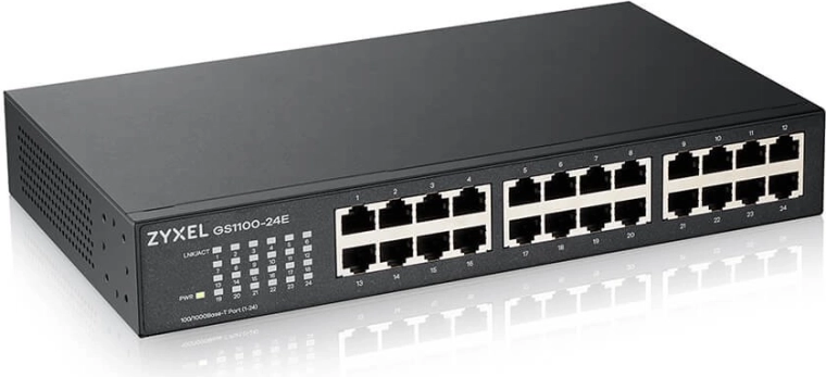 Zyxel gs1100-24e gigabitový neřízený switch 24 portů