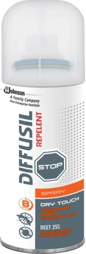 Repelentní sprej s dlouhotrvajícím suchým efektem DIFFUSIL 100 ml