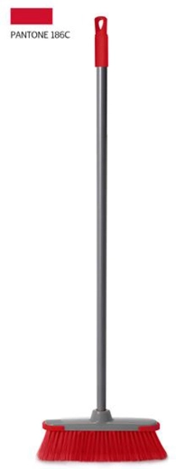 Smeták s násadou TORO šedý 118 × 27 cm