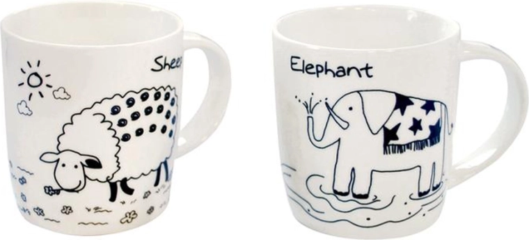 Keramický hrnek s motivem zvířátka 330 ml