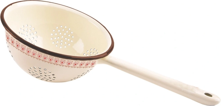 Smaltovaný kuchyňský cedník TONCA béžový 20 cm