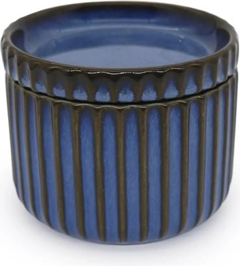 Kameninová miska s víčkem TORO 400 ml modrá