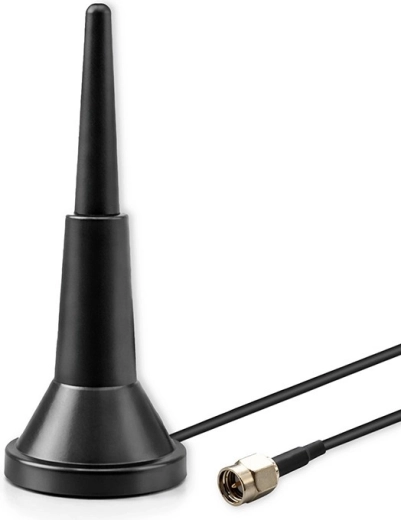 Anténa 4G LTE s magnetickou základnou, 5 dBi, všesměrová, 600–2700 MHz, SMA, 3 m