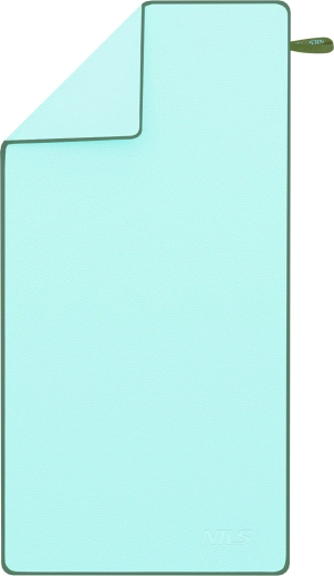 Rychleschnoucí mikrovláknový ručník NILS NCR13, zelený/tmavě zelený