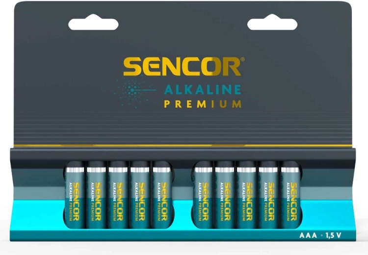 Sencor alkalické baterie AAA Premium - 10 kusů
