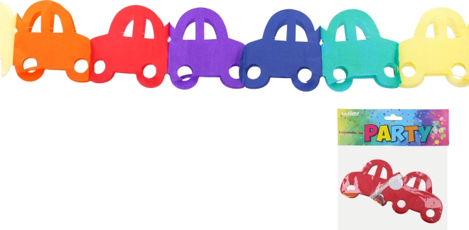 Barevná girlanda s motivem Automobilu