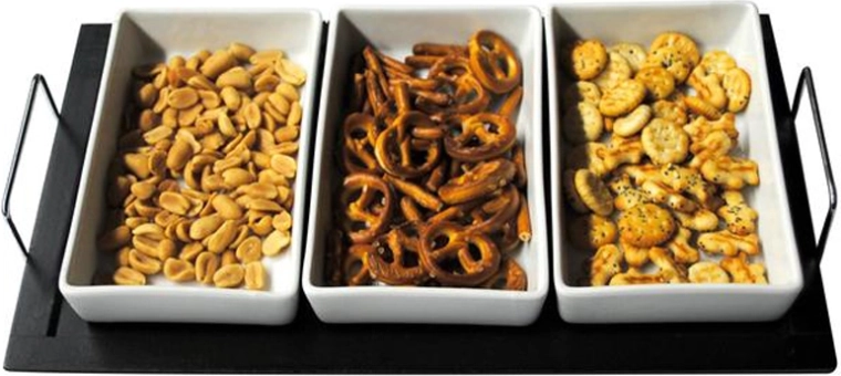 Servírovací sada misek s podnosem TORO obdélníková