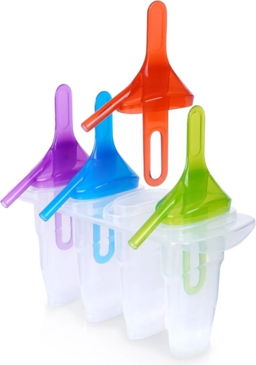 Forma na nanuky 4 ks s barevnými držátky bez BPA