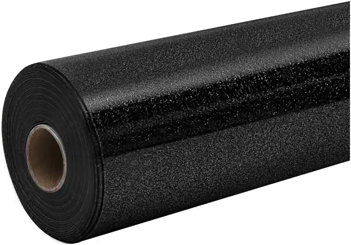 HTVRONT třpytivá termotransferová fólie 30,5 × 90 cm černá