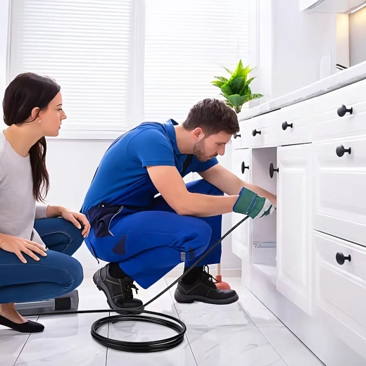 Čisticí hadice na odtoky a kanalizaci 20 m s adaptéry pro vysokotlaké myčky