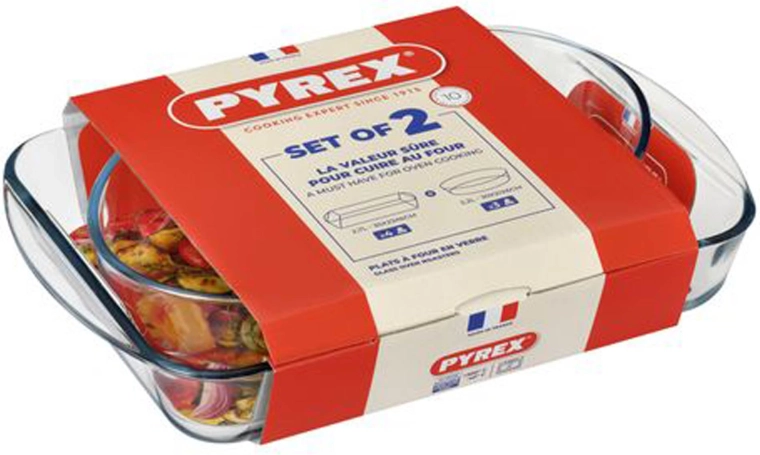 Sada skleněných pekáčů PYREX 2 ks 2,7 l + 2,2 l