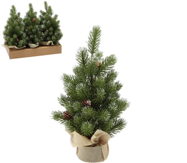 Umělý vánoční stromeček „choinka bożonarodzeniowa“ 35 cm - 1 kus