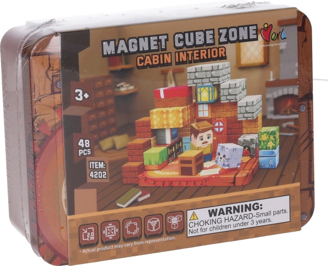 Stavebnice Magnet Cube Zone cabin interior 48 dílků