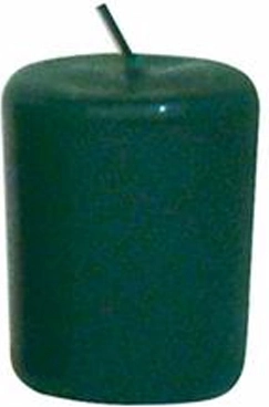 Vonná svíčka Les – tmavě zelená, 4 × 4,9 cm