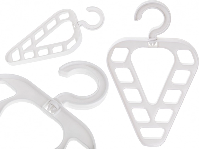 Multifunkční organizér do skříně s 9 otvory, bílý