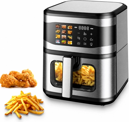 Horkovzdušná fritéza Air fryer 8 l 1700 w s 12 programy