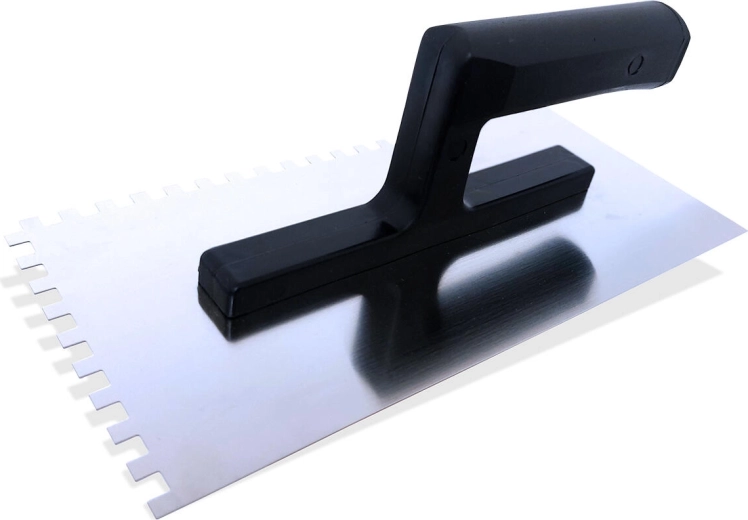 Hladítko z nerezové oceli se zuby 8 mm, 270 × 125 mm