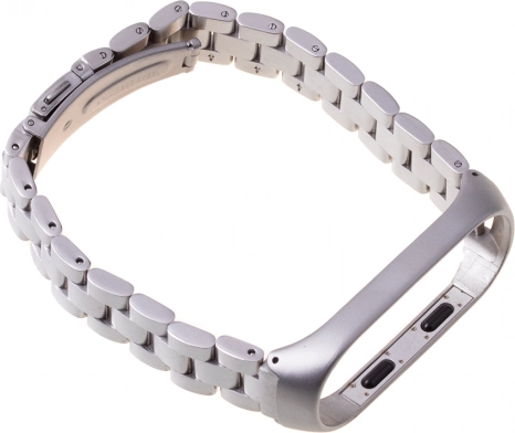 Kovový náramek pro XIAOMI Mi Band 3/4 – stříbrný