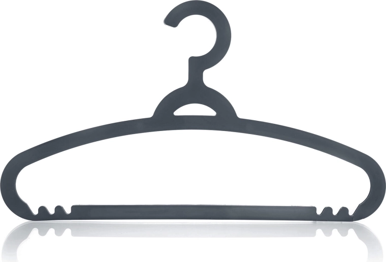 Plastová ramínka antracit 5 ks