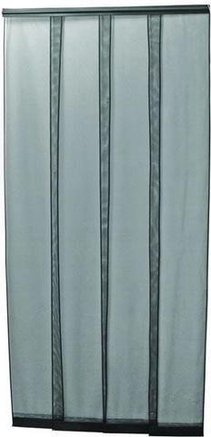 Dveřní závěs proti hmyzu, 35 × 220 cm, bílý (4 pruhy)