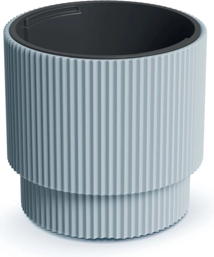 Květináč s vložkou Milly 39,5 cm světle šedý