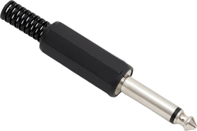 Mono zástrčka JACK 6,3 mm s ochranou proti zlomení