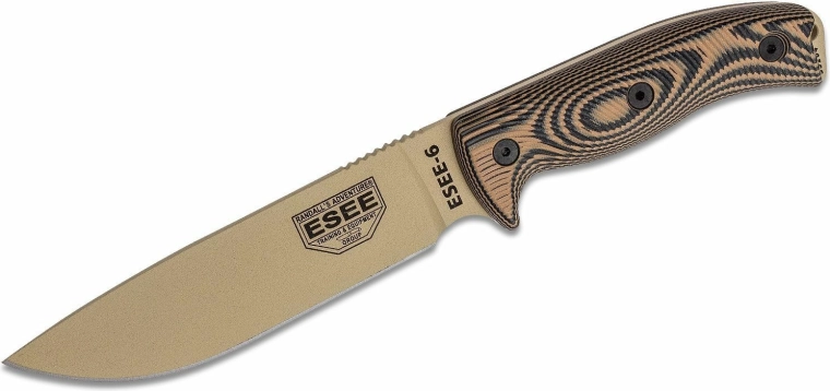 ESEE model 6 nůž na přežití desert tan