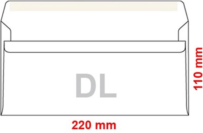 samolepicí obálky dl 100 ks