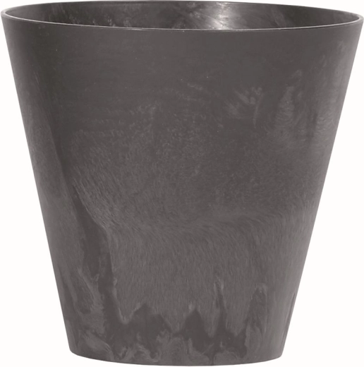 Květináč s betonovým efektem, antracit, průměr 20 cm