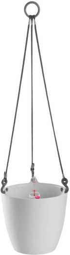 Závěsný květináč ARIELLA 25 cm bílý