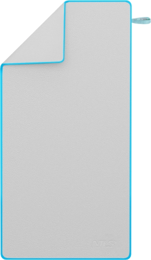 Rychleschnoucí ručník z mikrovlákna NILS, šedo‑modrý, 200 × 90 cm